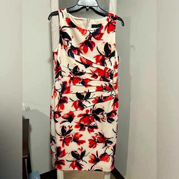 Ivanka Trump ruched sheath with zipper detail, size 12, NWT - Picture 1 of 4